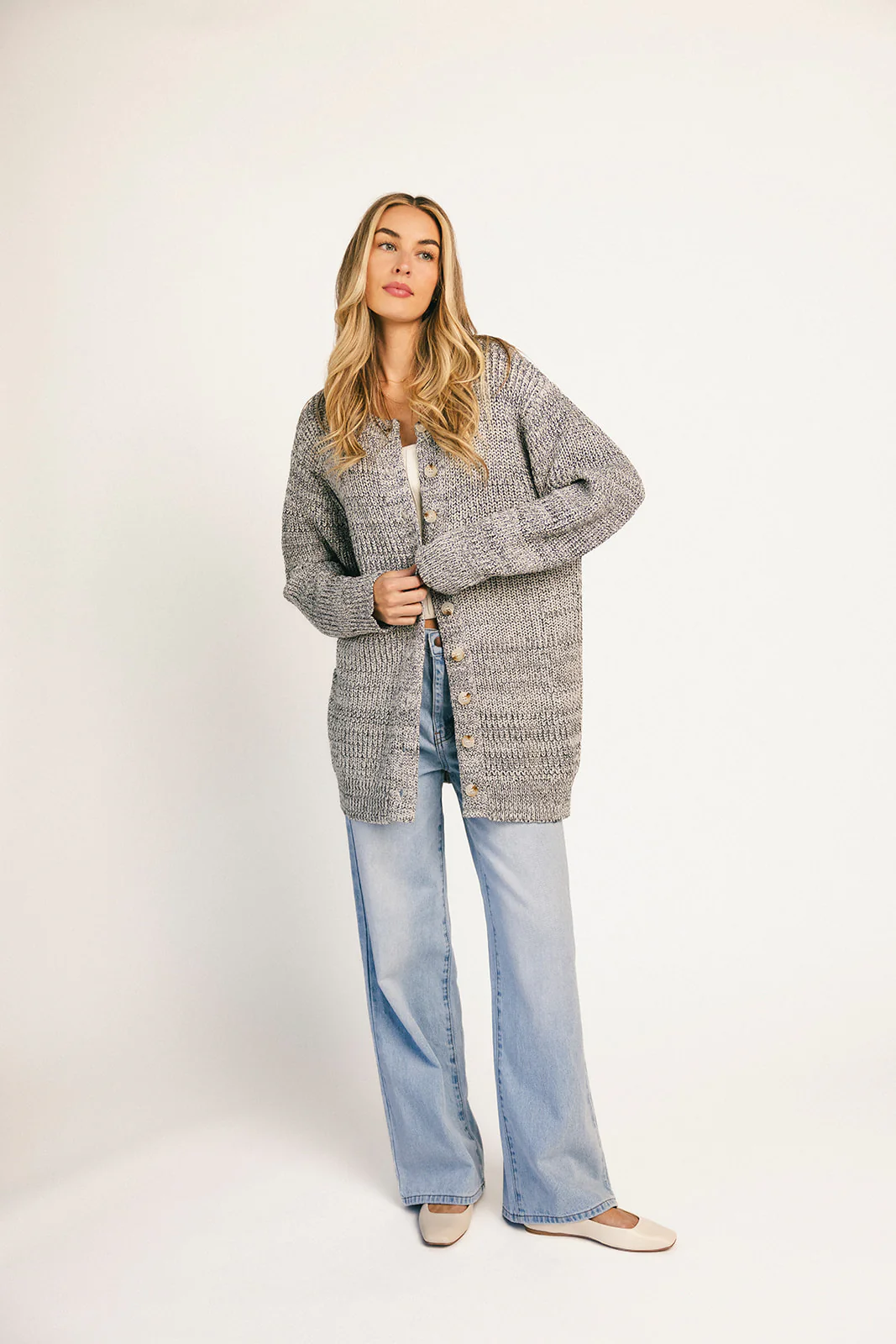 to the moon cardigan // grey *zoco exclusive* - Image 22