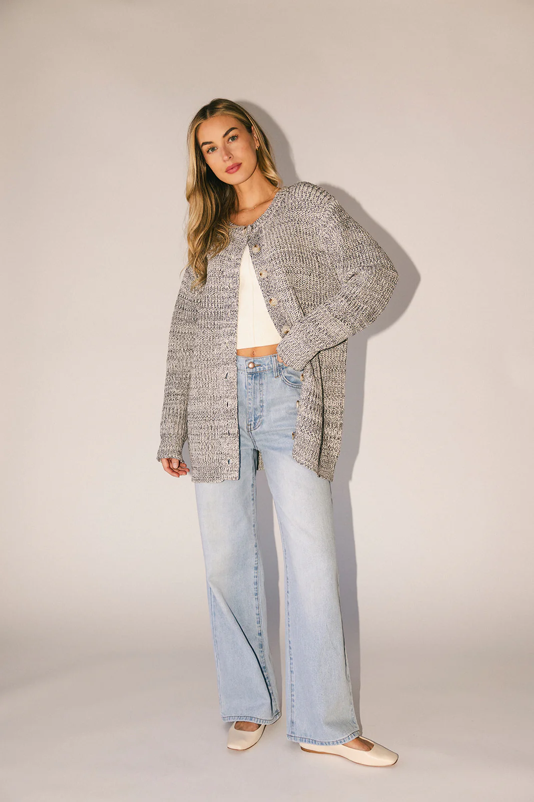 to the moon cardigan // grey *zoco exclusive* - Image 28