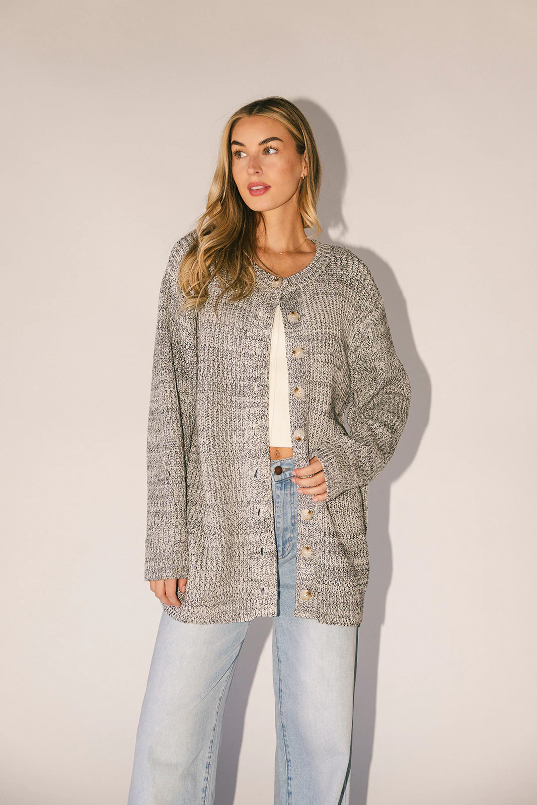 to the moon cardigan // grey *zoco exclusive* - Image 29