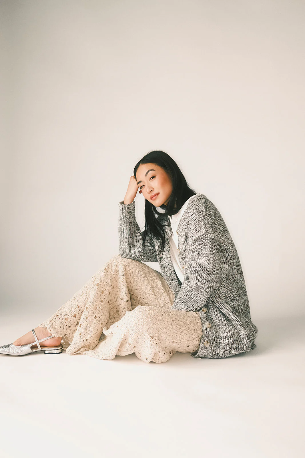 to the moon cardigan // grey *zoco exclusive* - Image 30