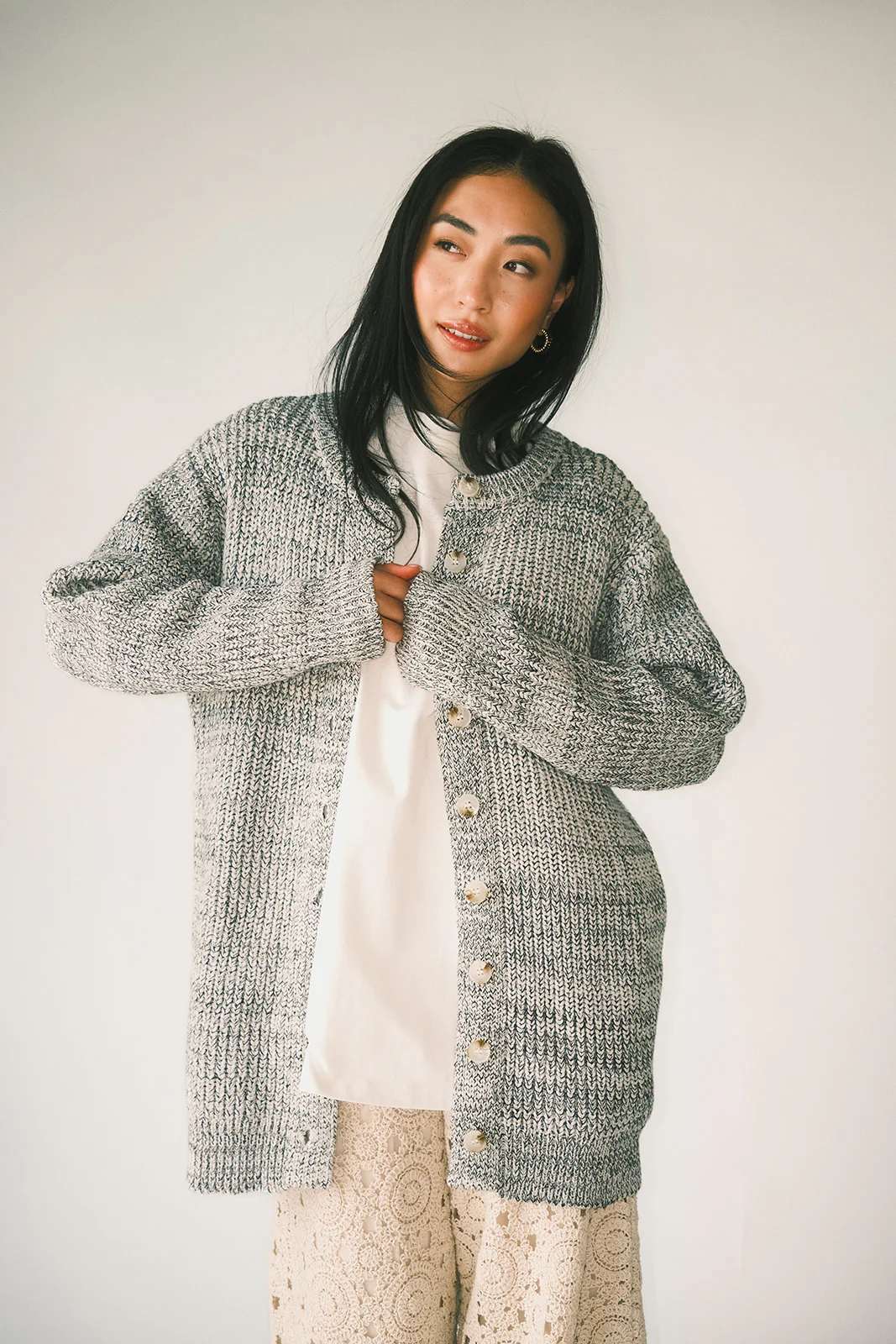 to the moon cardigan // grey *zoco exclusive* - Image 31