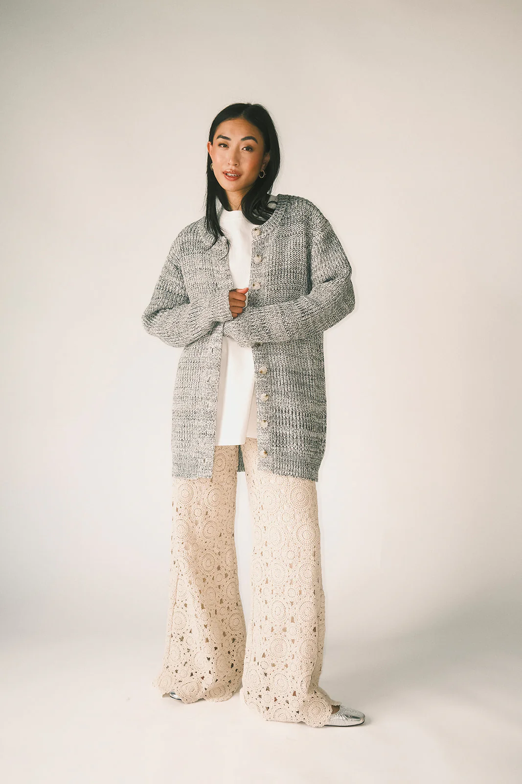 to the moon cardigan // grey *zoco exclusive* - Image 34