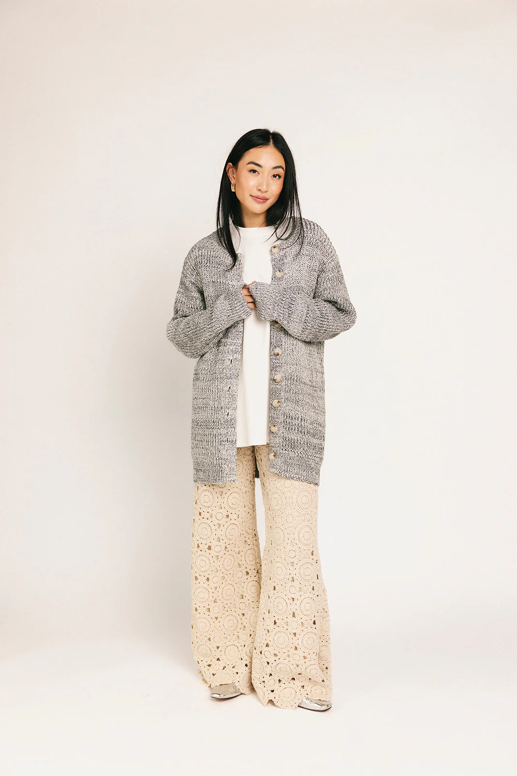 to the moon cardigan // grey *zoco exclusive* - Image 37