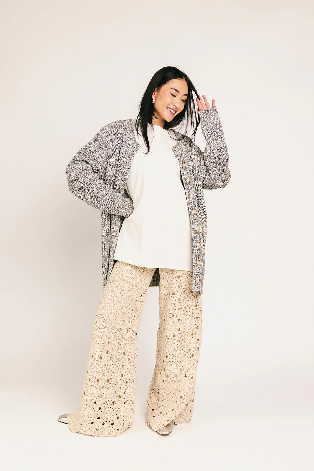 to the moon cardigan // grey *zoco exclusive* - Image 38
