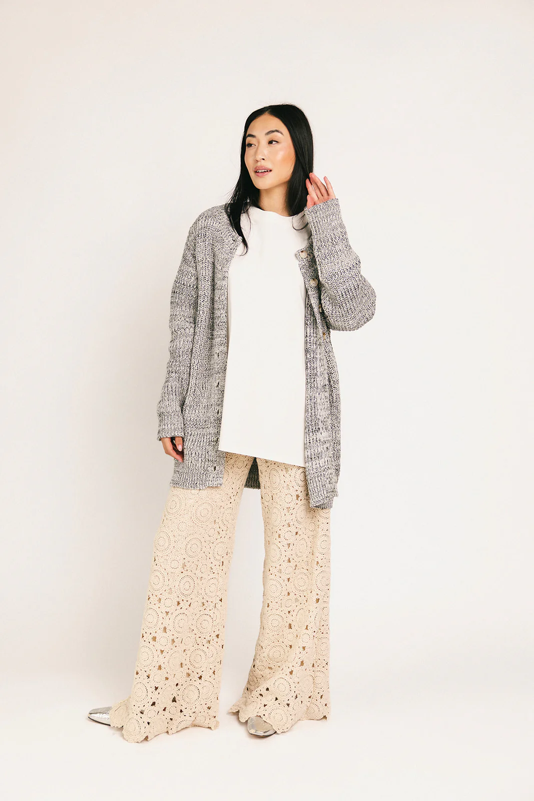 to the moon cardigan // grey *zoco exclusive* - Image 42