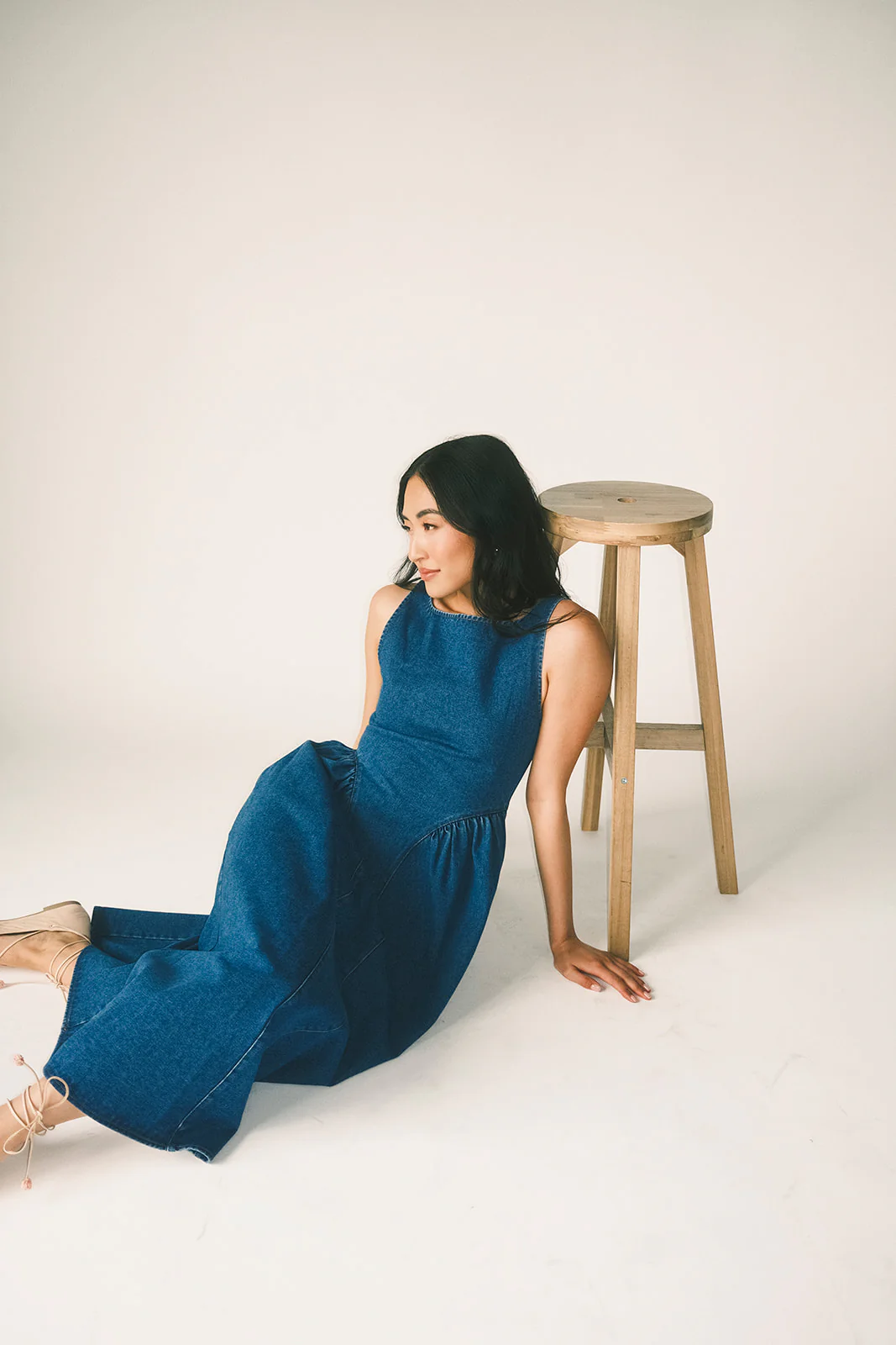 viv midi dress // blue denim *zoco exclusive* - Image 38