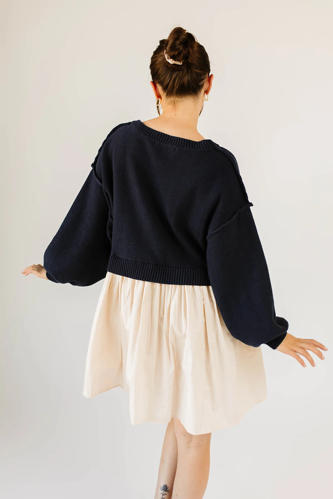 wells sweater dress // navy - Image 4
