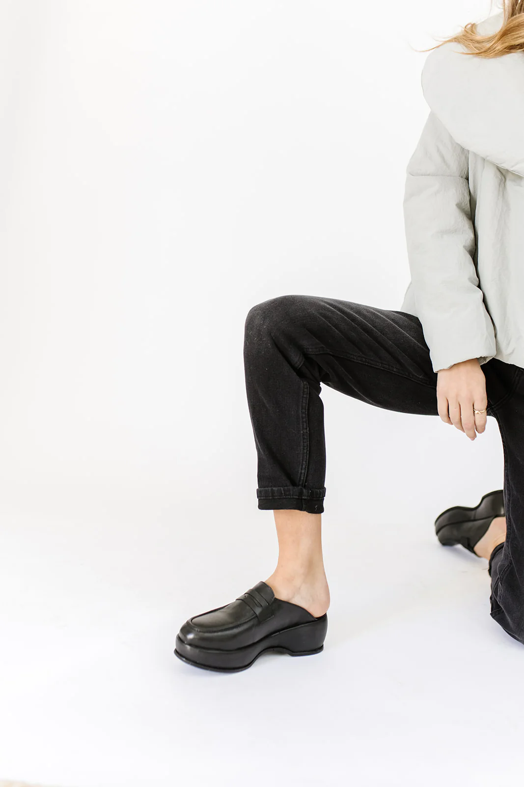 winston platform loafer mules // free people - Image 3