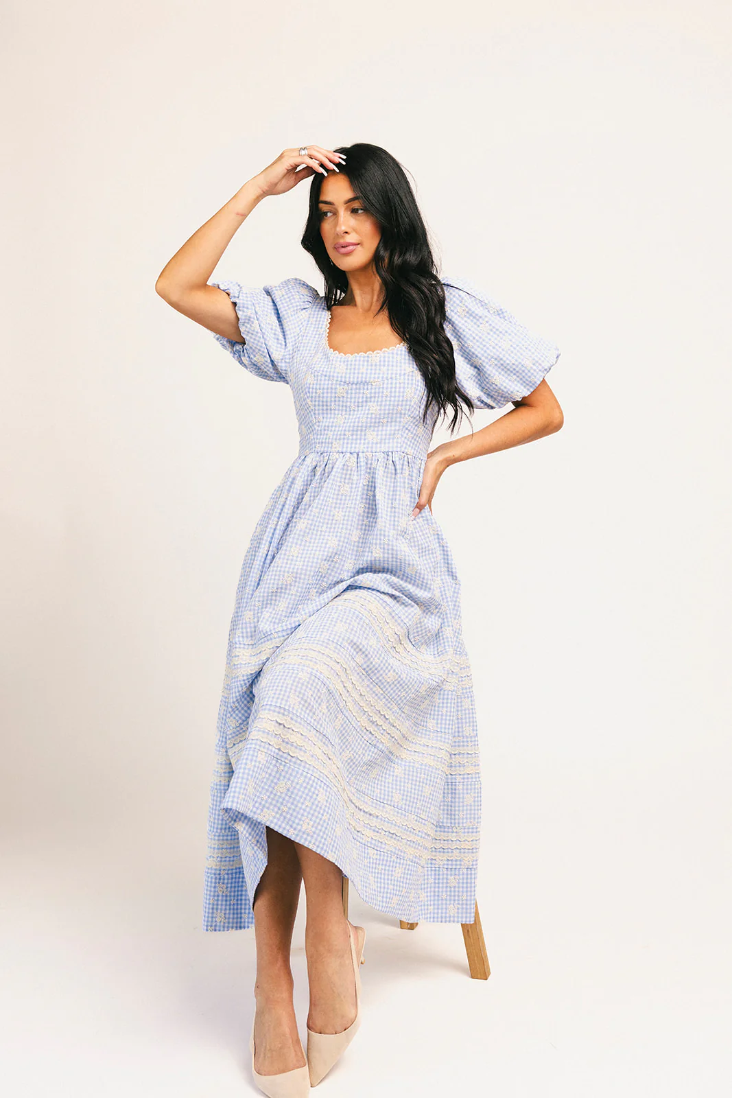 wren midi dress // blue *zoco exclusive* - Image 13